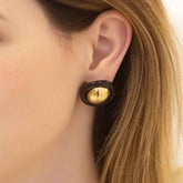 Brinco Chic - Banhado a Ouro - Hipoalergênico